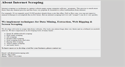 Desktop Screenshot of internetscraping.info