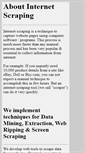 Mobile Screenshot of internetscraping.info